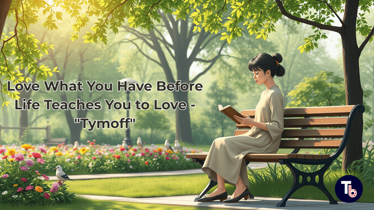 Love What You Have Before Life Teaches You to Love - "Tymoff"